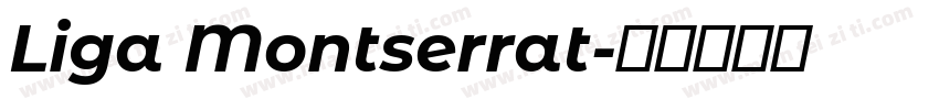 Liga Montserrat字体转换